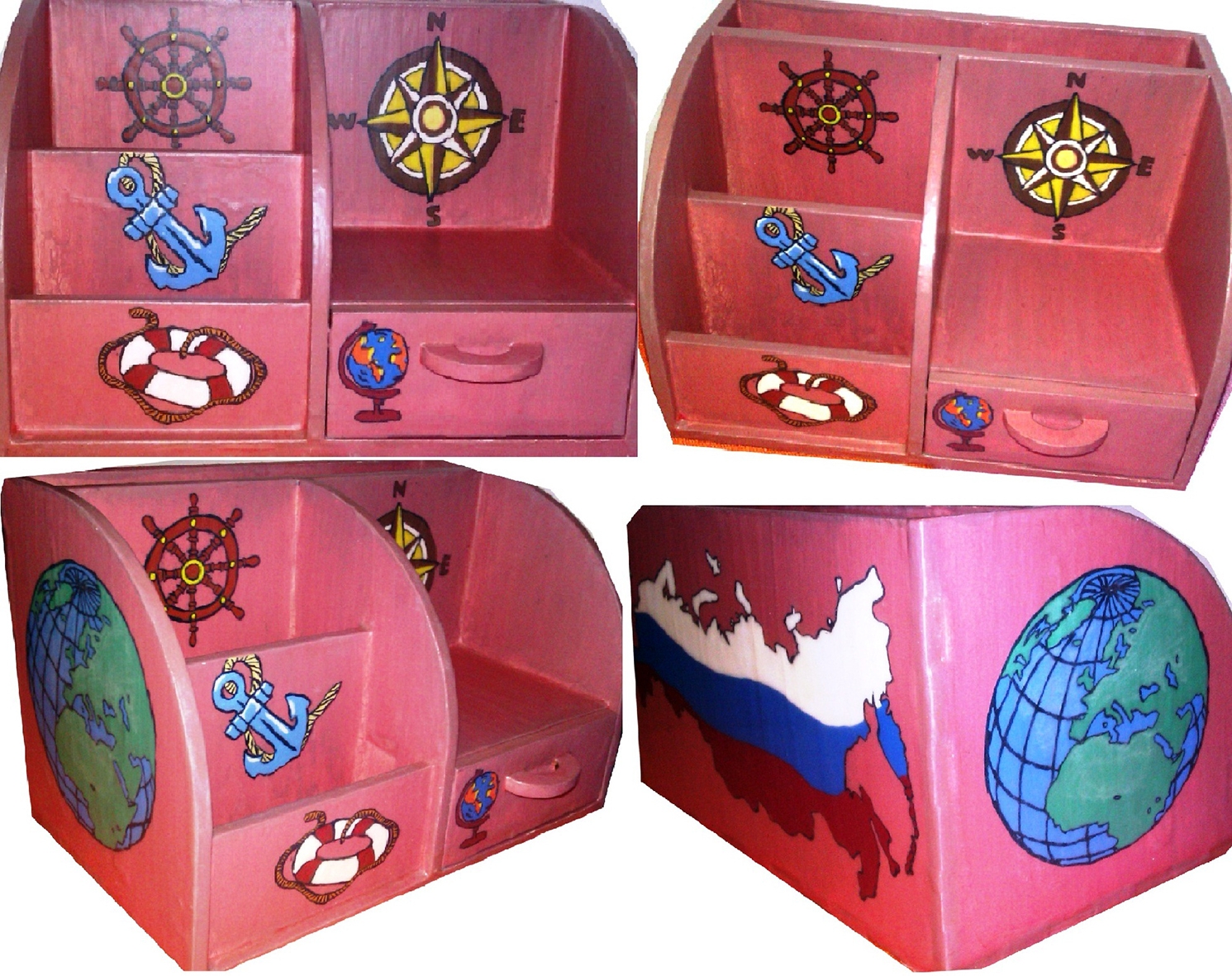Карандашница с ящичком
