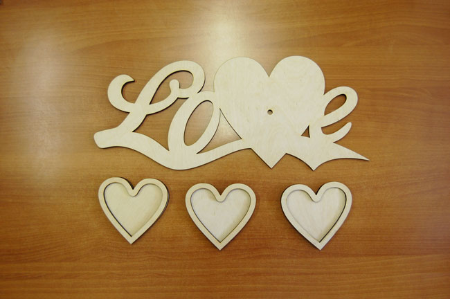Фоторамка "Love" с часами