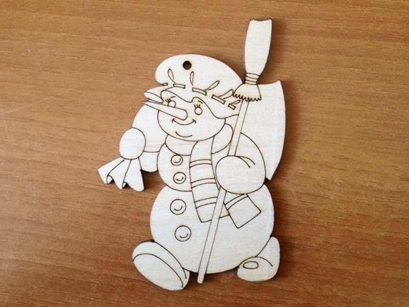 Елочная игрушка "Снеговик"